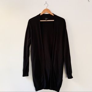 MENS SMALL FOREVER 21 BLACK CARDIGAN